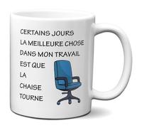 Tasse Mug Idée Cadeau Super Collègue de Travail Chaise qui tourne Entreprise Nouveau Job