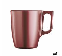 Tasse mug Luminarc Flashy Rouge 250 ml verre [6 Unités]