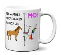 Tasse-Mug Meilleure Secrétaire Médicale Licorne - Idée Cadeau Humour Original Anniversaire