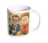 Tasse Mug Polymere Incassable 340ML Les Macrons - Bagarre dans l'avion