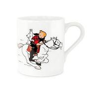 Tasse mug Porcelaine Tintin Cowboy et Milou en Amérique colorisé (47990)
