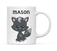 Tasse Mug pour chatons noirs assis Mug Grand-MèRe Lot de 2-330ml | Rillant Tasses A Cafe Léger Tasses à café Fin D’AnnéE Femme