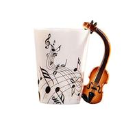 Tasse musicale pour violon créatif, tasses en céramique pour café, thé, lait, tasse à café avec poignée, tasses à café pour vendredi, tasse de voyage en céramique