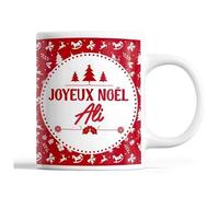 Tasse Noël Ali Rouge Mug Prénom Idée Cadeau Secret Santa