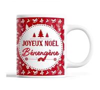 Tasse Noël Bérengère Rouge Mug Prénom Idée Cadeau Secret Santa