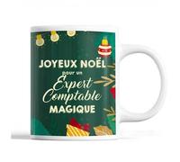 Tasse Noël Expert Comptable Homme Vert Mug Prénom Idée Cadeau Secret Santa
