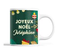 Tasse Noël Joséphine Vert Mug Prénom Idée Cadeau Secret Santa