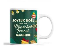 Tasse Noël Maréchal-Ferrant Femme Vert Mug Prénom Idée Cadeau Secret Santa