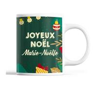 Tasse Noël Marie-Noëlle Vert Mug Prénom Idée Cadeau Secret Santa