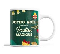 Tasse Noël Routier Homme Vert Mug Prénom Idée Cadeau Secret Santa