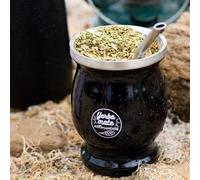 Tasse noire et bombilla à maté - 230 ml Aromandise
