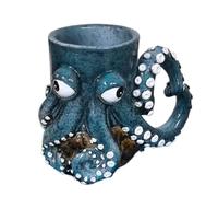 Tasse Octopus en résine - Design créatif inspiré par, 12,5 x 8 x 10 cm, 364 g, parfaite pour les amateurs de thé ou comme cadeau pour Noël et les anniversaires - 1 pièce incluse