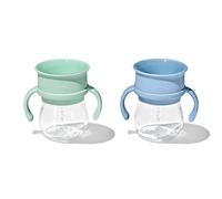 Tasse OXO Tot Transitions 360 de 6 oz avec poign es - Opale et cr puscule - Paquet de 2