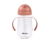 BEABA - Tasse d'apprentissage avec paille 300 ml Terracotta