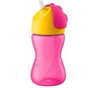 Tasse paille 260 ml rose et jaune - philips avent Rose G