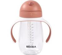 BEABA - Tasse d'apprentissage avec paille 300 ml Terracotta