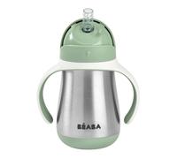 Tasse paille inox VERT Béaba