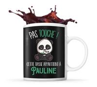 Tasse Pauline Pas Touche Panda Mug Prénom Cadeau Anniversaire Humour