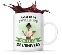 Tasse Personnalisable Meilleure Métier Médicale de l'Univers | Cadeau original femme humour Avatar Silhouette à personnaliser Anniversaire collègue pot de départ Noël départ retraite (Psychologue)