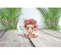Tasse personnalisée Frida Kahlo « Pieds pour que je les aime si j'ai des ailes pour voler ». pour toutes les femmes de ce monde.