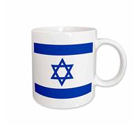 Tasse Petit Dejeuner Drapeau D'Israël - Bleu Avec L'Étoile De David Moderne Mug Colorées Tasses De Café Pour Collègue Latte Ami