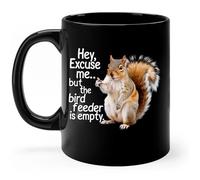 Tasse Petit Dejeuner Écureuil Hé, Excusez-Moi, Mais Votre Mangeoire À Oiseaux Est Vide Avec Poignée Mug En Céramique Minimaliste Mugs À Café Pour Bureau Latte Ami