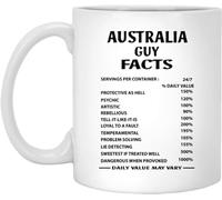 Tasse Petit Dejeuner Faits Sur L'Australien Guy Rétro Mug À Café En Céramique Idée Mugs À Café Pour Eau Boissons Frère