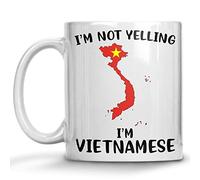 Tasse Petit Dejeuner Fierté Vietnamienne ! Je Ne Crie Pas, Je Suis Vietnamienne ! Rétro Mug Thé Avec Poignée Tasses De Café Pour Lait Eau Maison