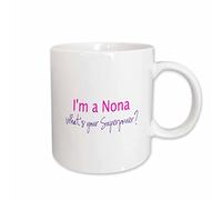Tasse Petit Dejeuner Je Suis Une Grand-Mère. Quel Est Ton Super-Pouvoir ? Roses Fuchsia Moderne Mug À Café En Céramique Idée Coffee Mugs Pour Homme Partenaire Frère