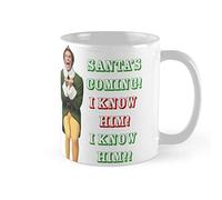 Tasse Petit Dejeuner Le Père Noël Arrive ! Oh Mon Dieu, Je Sais ! Mon Pote De Cinéma, Will Ferrell Idée Tasses À Café En Céramique Minimaliste Mugs À Café Pour Boissons Ami Partenaire