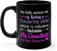 Tasse Petit Dejeuner Mes Petits-Enfants Sont Pour Grand-Mère Porcelaine Mug En Céramique Avec Poignée Tasses À Café Pour Bureau Frère Latte