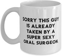 Tasse Petit Dejeuner Mund-, Kiefer- Und Gesichtschirurg - Tut Mir Leid Dieser Typ Ist Bereits Vergeben An Eine Super-Mundchirurgin. Minimaliste Mug Thé Moderne Tasses À Café Pour Frère