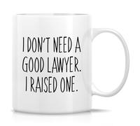 Tasse Petit Dejeuner Parent Avocat : Je N’Ai Pas Besoin D’Un Bon Avocat, J’En Ai Élevé Un. Colorées Mug Porcelaine Tasses À Café Pour Partenaire Lait Collègue