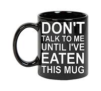 Tasse Petit Dejeuner Sprich Mich Nicht An, Bevor Ich Das Gegessen Habe Minimaliste Tasses À Café En Céramique Rétro Tasses À Café Pour Femme Partenaire Lait