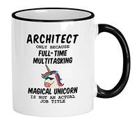 Tasse Petit Dejeuner « Travail D'Architecture Parce Que Les Animaux Marins » N'Est Pas Un Véritable Titre De Poste. Porcelaine Mug Humour Tasses À Café Pour Frère Ami Femme