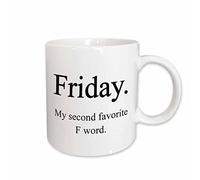 Tasse Petit Dejeuner Vendredi Mon Deuxième Mot En F Préféré Moderne Mug Colorées Mugs À Café Pour Lait Eau Femme