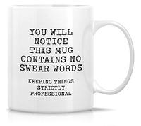 Tasse Petit Dejeuner Vous Remarquerez Qu'Il Ne Contient Aucun Gros Mot. Avec Poignée Mug Rétro Mugs À Café Pour Partenaire Bureau Latte