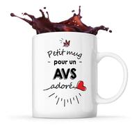 Tasse Petit Mug D'un Avs Adoré Idée Tasse Cadeau Travail Boulot Métier Départ Retraite Collègue Homme Anniversaire Noël