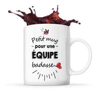 Tasse Petit Mug D'un Équipe Badasse Idée Tasse Cadeau Travail Boulot Métier Départ Retraite Collègue Homme Anniversaire Noël