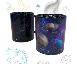 Tasse physique, tasse astronaute, tasse à café de l'espace avec changement de couleur, cadeau d'astronomie, 330 ml