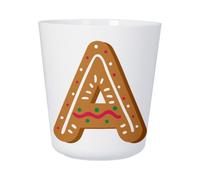 Tasse Plastique Incassable Enfant et Adulte - A Antoine Alexandra Lettre Alphabet Prénom Noel Enfant - Mug Polymère Résistante aux Chocs - Idéal Maison, École, Camping et Pique-Nique - Imprimé en