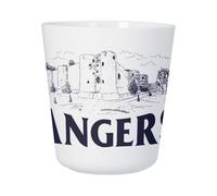 Tasse Plastique Incassable Enfant et Adulte - Angers Minimalist Ville France Patrimoine Château - Mug Polymère Résistante aux Chocs - Idéal Maison, École, Camping et Pique-Nique - Imprimé en France