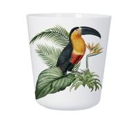 Tasse Plastique Incassable Enfant et Adulte - Ara Oiseau Tropical Exotique Jungle Toucan Perroquet - Mug Polymère Résistante aux Chocs - Idéal Maison, École, Camping et Pique-Nique - Imprimé en France