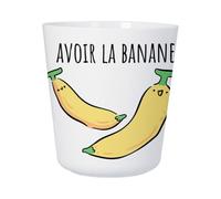 Tasse Plastique Incassable Enfant et Adulte - Avoir la Banane Enfant Expression Fruit - Mug Polymère Résistante aux Chocs - Idéal Maison, École, Camping et Pique-Nique - Imprimé en France