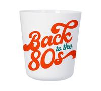 Tasse Plastique Incassable Enfant et Adulte - Back to the 80's Vintage 1980 Disco Hippie - Mug Polymère Résistante aux Chocs - Idéal Maison, École, Camping et Pique-Nique - Imprimé en France