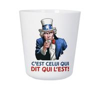 Tasse Plastique Incassable Enfant et Adulte - C'est Celui qui Dit qui l'Est Humour Expression Enfant - Mug Polymère Résistante aux Chocs - Idéal Maison, École, Camping et Pique-Nique - Imprimé en