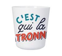 Tasse Plastique Incassable Enfant et Adulte - C'est qui la Patronne ? Boss Cheffe Humour Maman - Mug Polymère Résistante aux Chocs - Idéal Maison, École, Camping et Pique-Nique - Imprimé en France