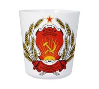 Tasse Plastique Incassable Enfant et Adulte - Ecusson Partie Communiste URSS Russie Vintage - Mug Polymère Résistante aux Chocs - Idéal Maison, École, Camping et Pique-Nique - Imprimé en France