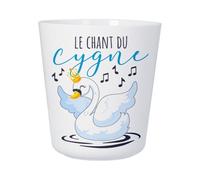 Tasse Plastique Incassable Enfant et Adulte - Le Chant du Cygne Mignon Expression Animaux - Mug Polymère Résistante aux Chocs - Idéal Maison, École, Camping et Pique-Nique - Imprimé en France