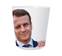 Tasse Plastique Incassable Enfant et Adulte - Macron Clin d'Oeil President France Humour Meme - Mug Polymère Résistante aux Chocs - Idéal Maison, École, Camping et Pique-Nique - Imprimé en France